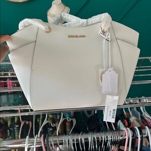 Michael Kors Cream Tote Bag